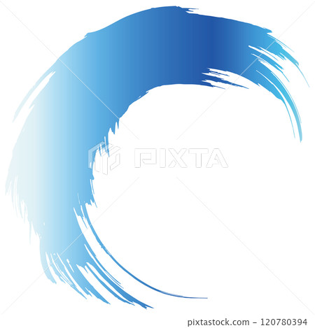 強大的大海、漩渦水、波浪噴霧插畫素材向量 120780394