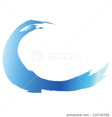 強大的大海、漩渦水、波浪噴霧插畫素材向量 120780396