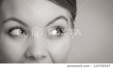 Woman eyes closeup with make up. Woman eyes closeup with make up. 120780507