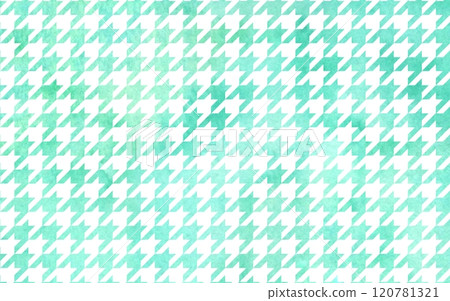 Watercolor Japanese pattern: Houndstooth pattern 120781321