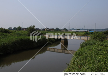 已停駛的關東鐵道鑑田線鐵橋 120781462