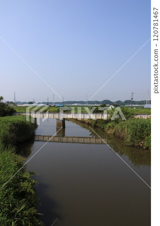 已停駛的關東鐵道鑑田線鐵橋 120781467