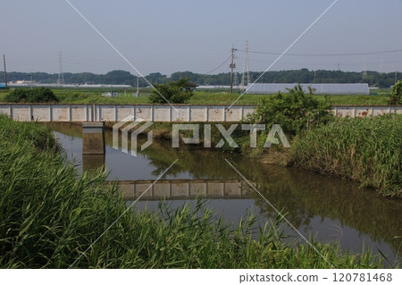 已停駛的關東鐵道鑑田線鐵橋 120781468