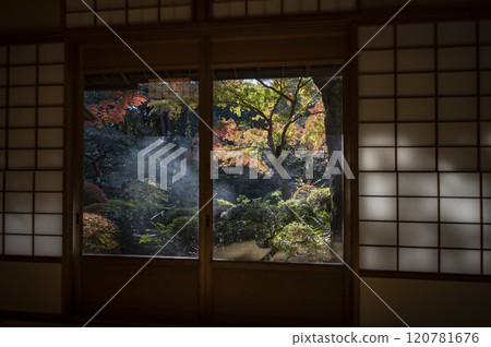 A Japanese garden seen from the teahouse at the Tokyo Metropolitan Teien Art Museum A Japanese garden seen from the teahouse at the Tokyo Metropolitan Teien Art Museum 120781676