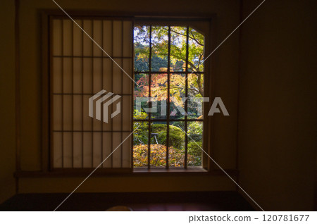 A Japanese garden seen from the teahouse at the Tokyo Metropolitan Teien Art Museum A Japanese garden seen from the teahouse at the Tokyo Metropolitan Teien Art Museum 120781677
