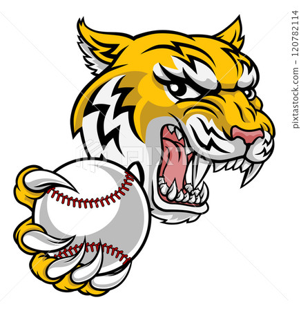 Wildcat Bobcat Bobcats Wildcats Baseball Mascot 120782114