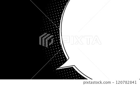 簡單的語音氣泡插圖，在右側擴展的版本 120782841