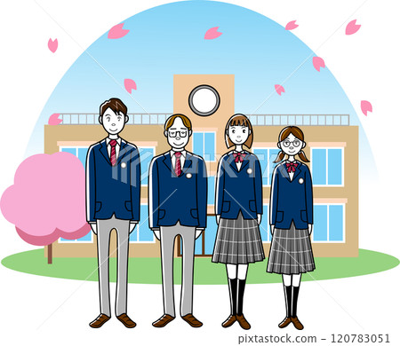 教學大樓前的學生 教學大樓前的學生 120783051