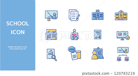 學校補習班圖標 120783219