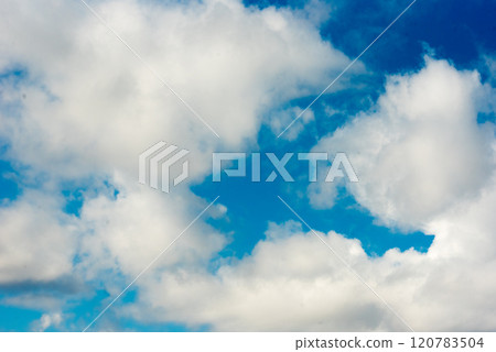 天藍色的天空背景素材 120783504