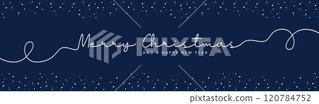 merry christmas banner typography isolated vector illustration merry christmas banner typography isolated vector illustration 120784752