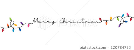 colorful fairy lights for christmas party isolated vector illustration colorful fairy lights for christmas party isolated vector illustration 120784753