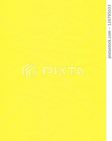 Texture of colored paper, bright yellow crumpled sheet of paper 120785033