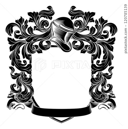 Coat of Arms Crest Knight Family Shield Heraldic Coat of Arms Crest Knight Family Shield Heraldic 120785139