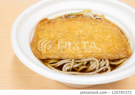 Delicious fried tofu convenience store food kitsune soba Delicious fried tofu convenience store food kitsune soba 120785372