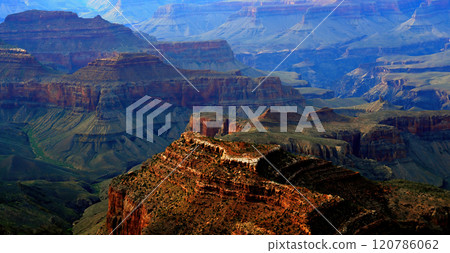 Hazy Sky Day At The Grand Canyon Arizona Hazy Sky Day At The Grand Canyon Arizona 120786062