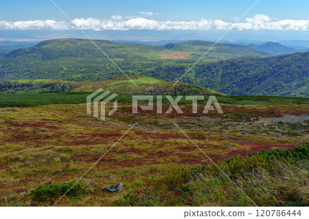 Climbing Mt. Shokanbetsu in autumn: Hokkaido's spectacular views, one of Japan's 200 famous mountains Climbing Mt. Shokanbetsu in autumn: Hokkaido's spectacular views, one of Japan's 200 famous mountains 120786444
