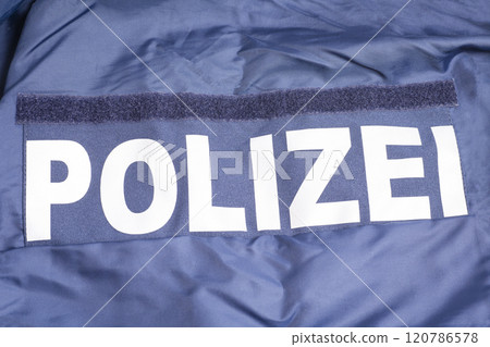 nylon jacket with the inscription in German "POLICE" 120786578