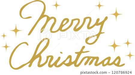 Merry Christmas handwritten characters cursive English Merry Christmas handwritten characters cursive English 120786924
