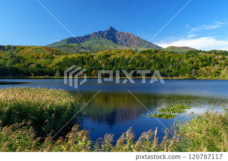 利尻島大泊沼澤、日本名山百選、北海道離島絕景 利尻島大泊沼澤、日本名山百選、北海道離島絕景 120787117