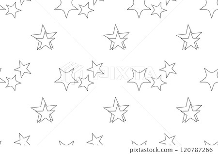 Seamless star pattern coloring page for kids Seamless star pattern coloring page for kids 120787266