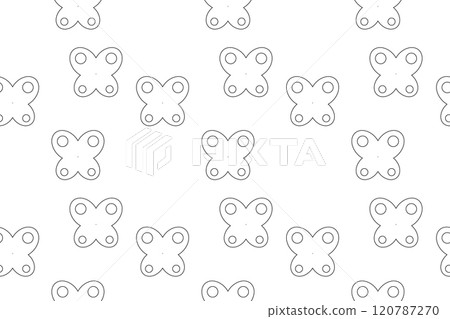 Seamless Butterfly Pattern for Coloring Pages 120787270