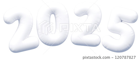3D圖像_字母氣球_2025_white 3D圖像_字母氣球_2025_white 120787827