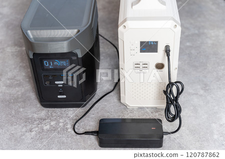 Portable power source power transfer 2 units Power transmission Charging Power supply Power supply 120787862