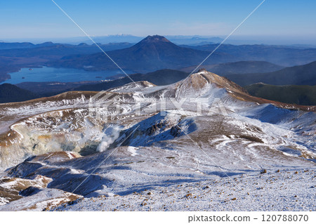 A spectacular view from the summit of Mount Meakan, one of Japan's 100 famous mountains 120788070