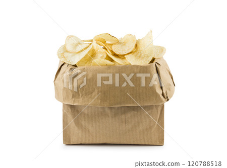 Bag of potato chips Bag of potato chips 120788518