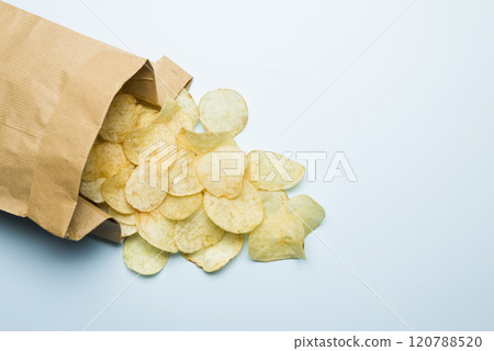 Bag of potato chips Bag of potato chips 120788520