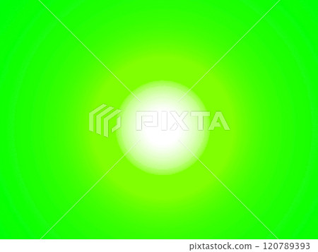 CG illustration of a green and white point light source. 120789393