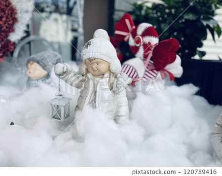 A closed up shot of New Year decorations.  120789416