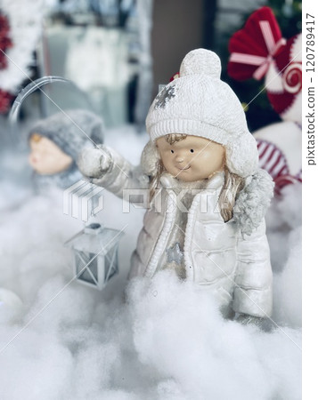 A closed up shot of New Year decorations.  120789417