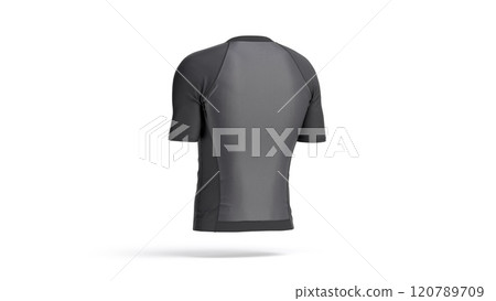 Blank black cycling zip jersey, looped rotation Blank black cycling zip jersey, looped rotation 120789709