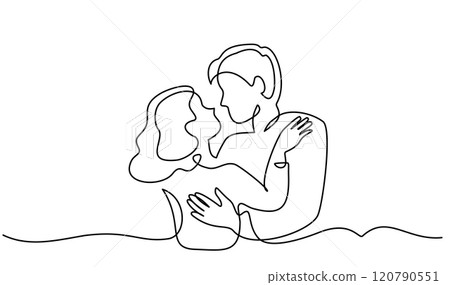 Valentines day romantic design. Woman and man hugs. Love of young couple, Valentines day romantic design. Woman and man hugs. Love of young couple, 120790551