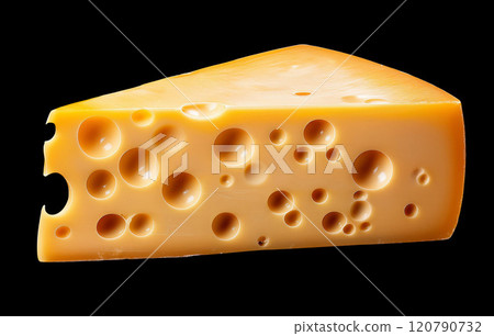 Cheese Isolated on Transparent Background: Clip Art 120790732