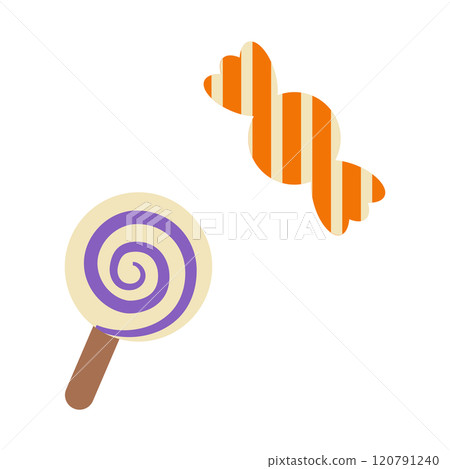 Halloween color candy illustration 120791240