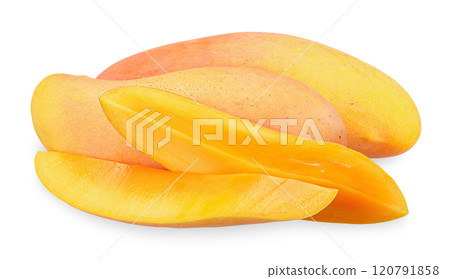 Mango isolated on white clipping path 120791858