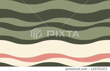 Abstract background with wavy stripes in vibrant colors, creating a rippled, liquid effect. Smooth curves and textured lines add elegance, vitality, and creativity. Ideal for wallpaper or textile. Abstract background with wavy stripes in vibrant colors, creating a rippled, liquid effect. Smooth curves and textured lines add elegance, vitality, and creativity. Ideal for wallpaper or textile. 120791972