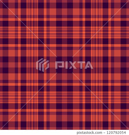 Variety plaid check textile, delicate vector seamless fabric. Thin background texture pattern tartan in red and pink colors. 120792054