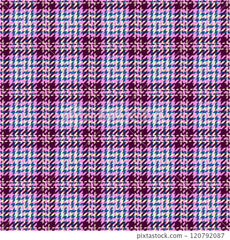 Popular seamless textile tartan, trade vector pattern plaid. Difficult background fabric texture check in pink and light colors. 120792087
