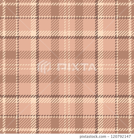 Loft fabric tartan vector, silk check seamless background. Self plaid texture pattern textile in orange and light colors. 120792147