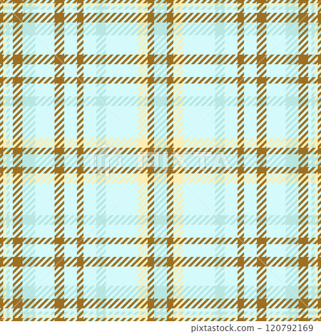 Curtain plaid vector textile, subtle check fabric seamless. Lined texture tartan pattern background in light and amber colors. Curtain plaid vector textile, subtle check fabric seamless. Lined texture tartan pattern background in light and amber colors. 120792169