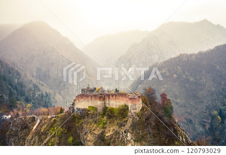 Famous Poenari citadel Famous Poenari citadel 120793029