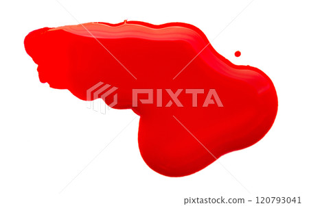 Red paint stain 120793041