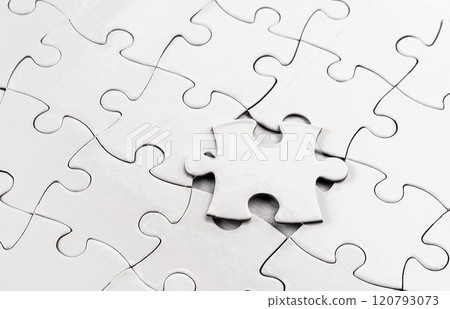 Empty jigsaw puzzle Empty jigsaw puzzle 120793073