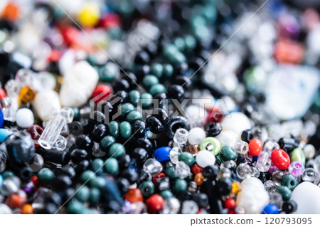 Different color glass beads 120793095