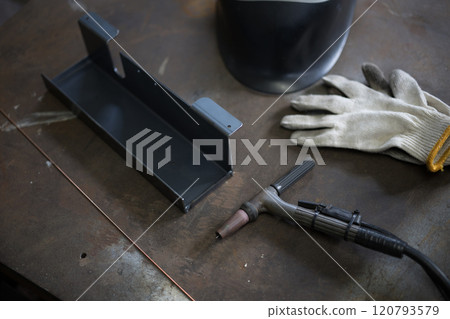 Parts being welded 120793579