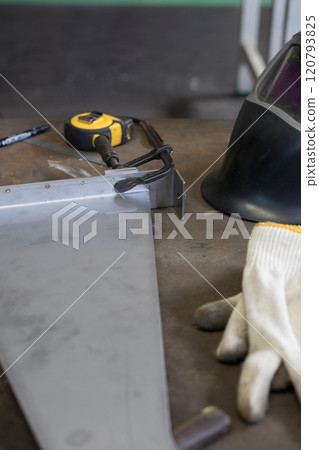 Preparing to weld stainless steel Preparing to weld stainless steel 120793825